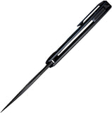 We Knife Hyperactive Framelock Titanium & Arctic CF Folding Vanax Knife 230303