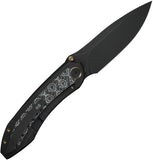 We Knife Winsome Framelock Titanium & Gray G10 Carbon Fiber Folding M390 Knife 230921