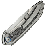 We Knife Winsome Framelock Titanium & Aluminum Foil Carbon Fiber Folding M390 Knife 230922