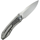We Knife Winsome Framelock Titanium & Aluminum Foil Carbon Fiber Folding M390 Knife 230922