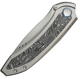 We Knife Winsome Framelock Titanium & Aluminum Foil Carbon Fiber Folding M390 Knife 230922