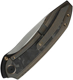 We Knife Winsome Framelock Bronze Titanium & Carbon Fiber Folding M390 Knife 230923