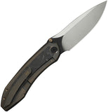 We Knife Winsome Framelock Bronze Titanium & Carbon Fiber Folding M390 Knife 230923
