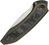 We Knife Winsome Framelock Bronze Titanium & Carbon Fiber Folding M390 Knife 230923