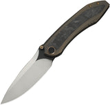 We Knife Winsome Framelock Bronze Titanium & Carbon Fiber Folding M390 Knife 230923