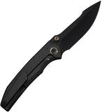 We Knife Ryson Framelock Black Titanium Folding Bohler M390 Pocket Knife 240861