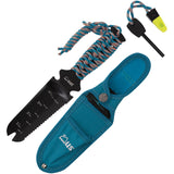 UST ParaShovel Pro Blue & Grey Paracord Stainless Fixed Blade Knife 26427