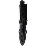 WildSteer Centurion-K Black Paracord Bohler N690 Steel Fixed Blade Knife CEN3113