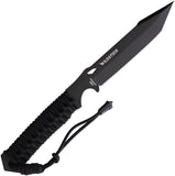 WildSteer Centurion-K Black Paracord Bohler N690 Steel Fixed Blade Knife CEN3113