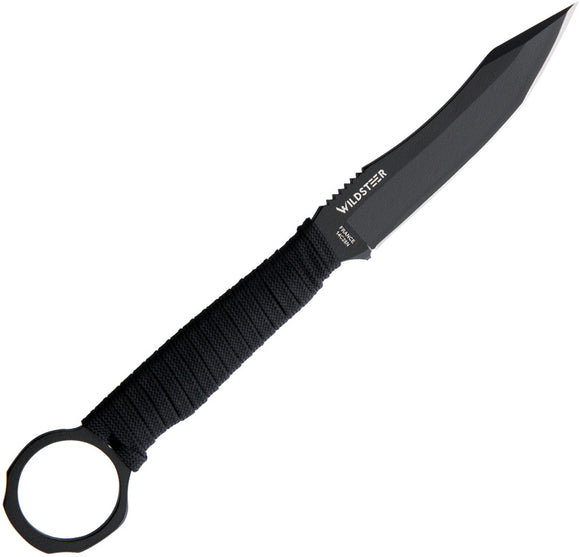 WildSteer Scorpion Neck Black Cord Wrapped 14C28N Fixed Blade Knife SCO3113