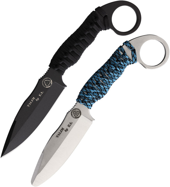 WildSteer Talim Tactical Kit Blue & Black 14C28N Fixed Blade Set TALPACK13