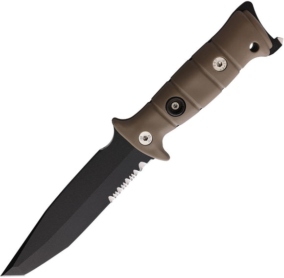 WildSteer TORK-SR Survival Tan Tactipren 14C28N Fixed Blade Knife TORK3215N
