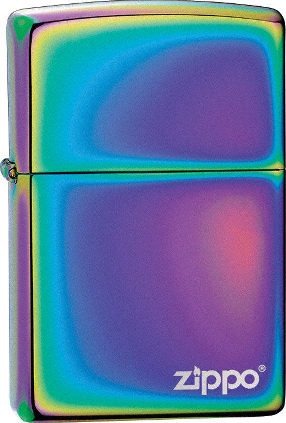 Zippo Lighter Logo Lighter Spectrum Rainbow Windproof USA 19003