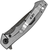 Zero Tolerance Small Sinkevich Red Carbon Fiber & Titanium Folding Damascus Knife OPEN BOX