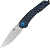 Zero Tolerance Framelock Carbon Fiber Folding MagnaCut Pocket Knife 0545BLUCF