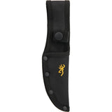 Browning Fixed Drop Pt Blade Black G10 Skeletonized Handle Knife Sheath