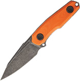 Stedemon UncleOne 8.75" Fixed Blade Orange Handle Knife