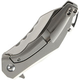 Kansept Knives Spirit  Gray Carbon Fiber Titanium S35Vn Folding Knife 1002a7