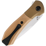 Buck Paradigm Liner Lock A/O Spring Assisted Knife Brown G-10 (3" S35VN) BU590BRS