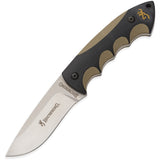 Browning Steel Sharp Skinner Tan & Black Handle Fixed Blade Knife w/ERT 0224
