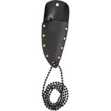 Winkler Knives II Bottle Opener Black Fixed Clip Blade Neck Knife Sheath