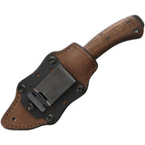 Winkler Knives II Woodsman Walnut Handle Fixed Drop Pt Blade Knife Sheath