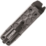 Gerber Lockdown Pry Multi-Tool Folding Knife 2.5" Plain Blade Tactical Gray Onyx Aluminum Handle 1593   - On Sale