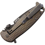DPx Gear HEST F Framelock Bronze Titanium Folding M390 Pocket Knife HSF015   - On Sale
