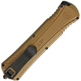 Smith & Wesson Out The Front A/O Tan Aluminum Folding Pocket Knife 109050