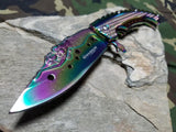 Boker Magnum Rainbow Mermaid Spectrum Folding Pocket Knife -M01LG318