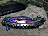 Boker Magnum Rainbow Mermaid Spectrum Folding Pocket Knife -M01LG318