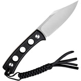 SENCUT Waxahachie Fixed Blade Knife Black G10 9Cr18MoV Stainless w/ Sheath 11A