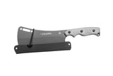 TOPS El Chappo Cleaver Fixed Blade Knife Black Micarta 1095 w/ Sheath ECHA02