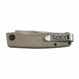 SOG Terminus Slipjoint Stainless Folding BD1 Tan G10 Handle Knife TM1001BX