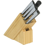 Kershaw Luna 6 Piece Hammered Finish Kitchen Block Knife Set & Sharpener