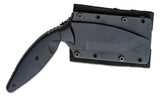 Ka-Bar TDI Law Enforcement Officer Black AUS-8A Serrated Tanto Fixed Knife 1485