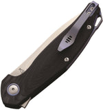MKM-Maniago Knife Makers Goccia Linerlock Black G10 Folding M390 Knife GCGBK   - On Sale
