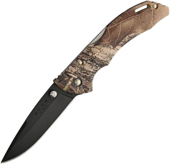  Have one to sell? Sell now Details about  BUCK Knives BLW Bantam Mossy Oak Camo ETP Handle Folding Black Blade Knife