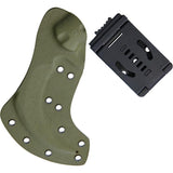 BucknBear Velociraptor Claw Fixed Blade Knife Green G-10 Handle