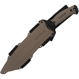 Kershaw Camp 10 Tan Handle Stainless Black Fixed Blade Machete w/ Sheath 1077TAN