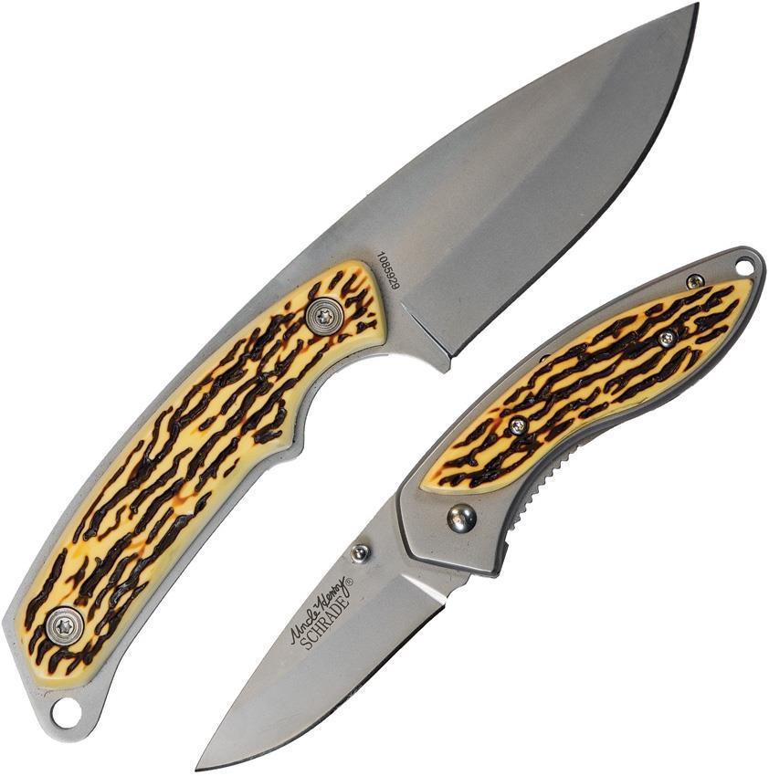 Uncle Henry Mini Pro Hunter And Detail Hunter Combo Knife Set 