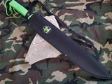 Z Hunter Zombie 25" Machete Hook w/ Green Cord Wrapped Handle 069