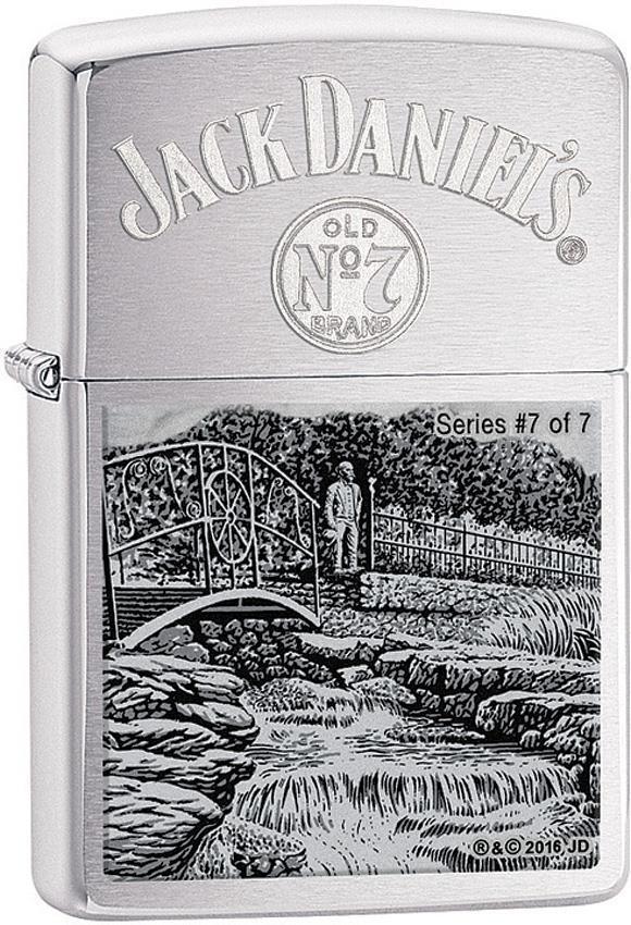 Zippo Lighter Jack Daniels Scene Series 7 Windproof USA New