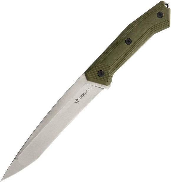 Steel Will Sentence 121 Fixed Blade Glass Breaker OD Green G10 Handle Knife