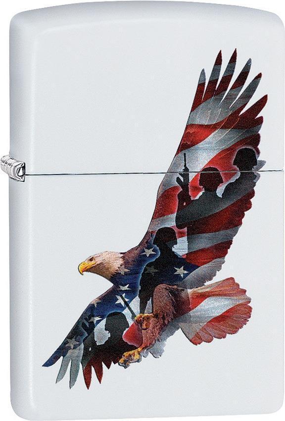 Zippo Lighter Eagle Flag United States America pride Windproof USA New