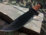 Ka Bar Dogs Head 12" Utility Knife  Crovan Carbon Steel - 1317