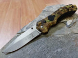 Elk Ridge Camo Linerlock W/ LED Light Folding Knife 126gc