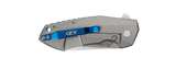 Zero Tolerance Sinkevich KVT Titanium and Blue Folding Knife - 0456