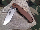 Ontario OKC RAT I Coyote Brown Folding Pocket Knife  -  8848CB
