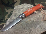 Opinel Trekking Tangerine No #7 Wood Folding Knife - 1443